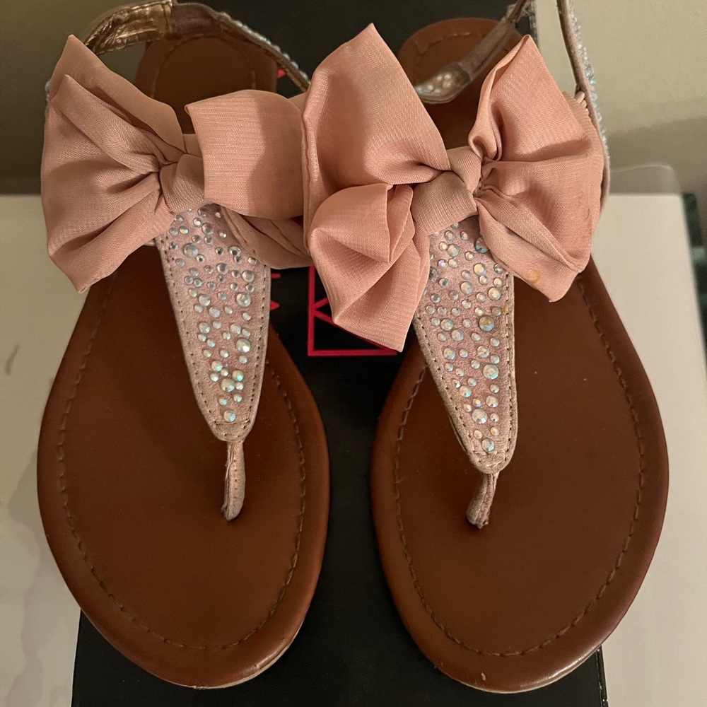 Material Girl pink girl sandals